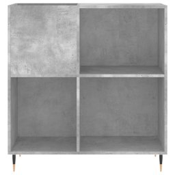 vidaXL Platenkast 84,5x38x89 cm bewerkt hout betongrijs