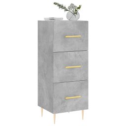 vidaXL Dressoir 34,5x34x90 cm bewerkt hout betongrijs