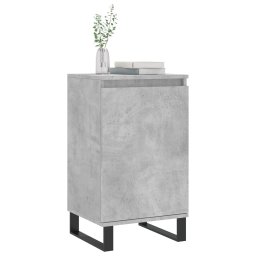vidaXL Dressoirs 2 st 40x35x70 cm bewerkt hout betongrijs