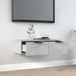 vidaXL Wandkast 68x30x20 cm bewerkt hout betongrijs