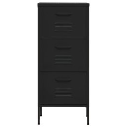 vidaXL Opbergkast 42,5x35x101,5 cm staal zwart