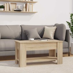 vidaXL Salontafel 101x49x52 cm bewerkt hout sonoma eikenkleurig