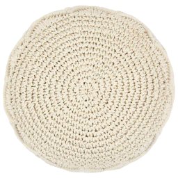 vidaXL Poef macramé handgemaakt 45x30 cm katoen