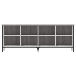 vidaXL Schoenenkast 131x35x50 cm bewerkt hout grijs sonoma eikenkleur