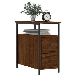 vidaXL Nachtkastjes 2 st 30x60x60 cm bewerkt hout bruin eikenkleur