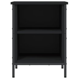 vidaXL Schoenenkast 38x35x50 cm bewerkt hout zwart