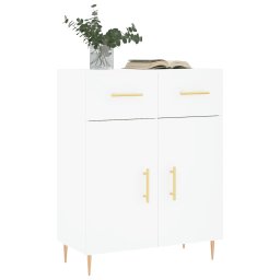 vidaXL Dressoir 69,5x34x90 cm bewerkt hout wit