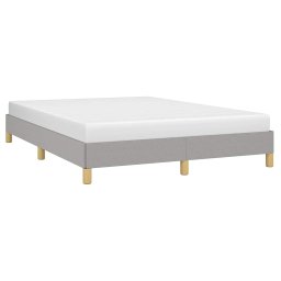 vidaXL Bedframe zonder matras stof lichtgrijs 160x200 cm