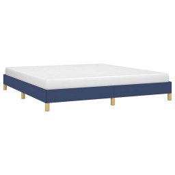 vidaXL Bedframe zonder matras stof blauw 180x200 cm