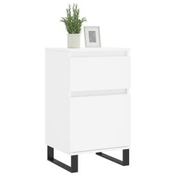 vidaXL Dressoirs 2 st 40x35x70 cm bewerkt hout wit