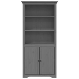 vidaXL Boekenkast BODO 82x40x173 cm massief grenenhout grijs