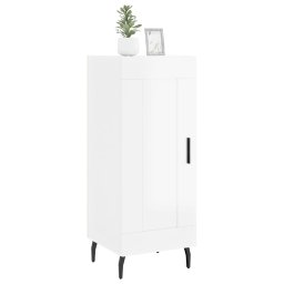 vidaXL Dressoir 34,5x34x90 cm bewerkt hout hoogglans wit