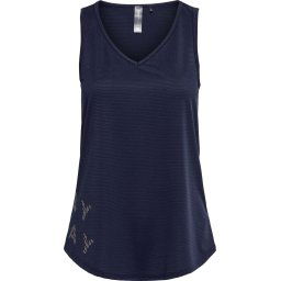 Only Play Miley Mouwloze Sporttop met V-hals - Maritime Blue - Maat XS