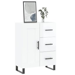 vidaXL Dressoir 69,5x34x90 cm bewerkt hout hoogglans wit