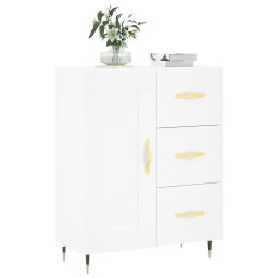 vidaXL Dressoir 69,5x34x90 cm bewerkt hout wit
