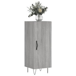 vidaXL Dressoir 34,5x34x90 cm bewerkt hout grijs sonoma eikenkleurig
