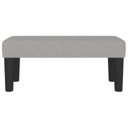 vidaXL Bankje 70x30x30 cm stof lichtgrijs