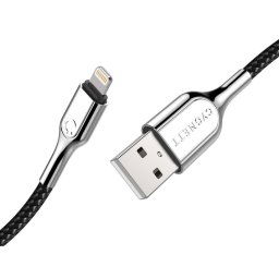 Cygnett Armoured Braided Lightning USB Kabel 10 Cm Zwart