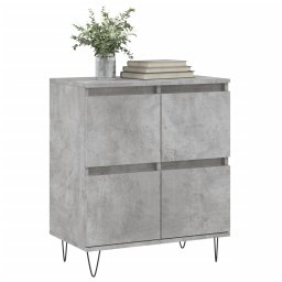 vidaXL Dressoir 60x35x70 cm bewerkt hout betongrijs