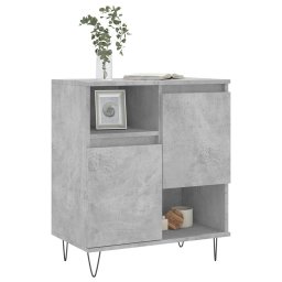 vidaXL Dressoir 60x35x70 cm bewerkt hout betongrijs