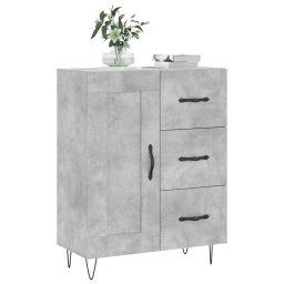 vidaXL Dressoir 69,5x34x90 cm bewerkt hout betongrijs