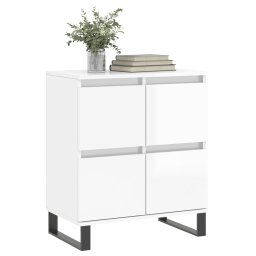 vidaXL Dressoir 60x35x70 cm bewerkt hout hoogglans wit