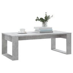 vidaXL Salontafel 102x50x35 cm bewerkt hout betongrijs