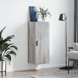 vidaXL Bovenkast 34,5x34x90 cm grijs sonoma eikenkleurig