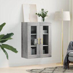 vidaXL Bovenkast 69,5x34x90 cm grijs sonoma eikenkleurig
