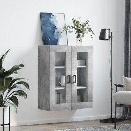 vidaXL Bovenkast 69,5x34x90 cm betongrijs