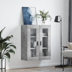 vidaXL Bovenkast 69,5x34x90 cm betongrijs