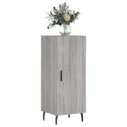 vidaXL Dressoir 34,5x34x90 cm bewerkt hout grijs sonoma eikenkleurig