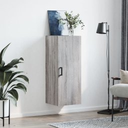 vidaXL Bovenkast 34,5x34x90 cm grijs sonoma eikenkleurig