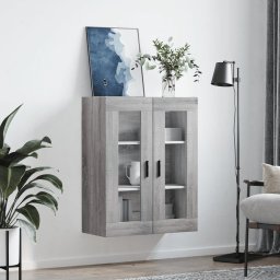 vidaXL Bovenkast 69,5x34x90 cm grijs sonoma eikenkleurig