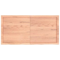 vidaXL Wandschap 120x60x(2-4)cm behandeld massief eikenhout lichtbruin