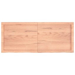vidaXL Wandschap 120x50x(2-6)cm behandeld massief eikenhout lichtbruin