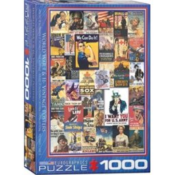 WWI & WWII Vintage Posters Puzzel (1000 stukjes)