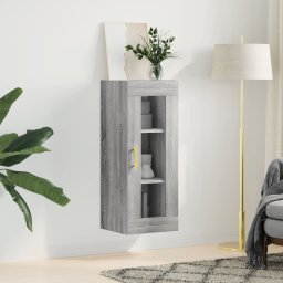 vidaXL Bovenkast 34,5x34x90 cm grijs sonoma eikenkleurig