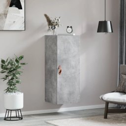 vidaXL Bovenkast 34,5x34x90 cm betongrijs