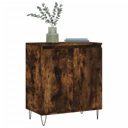 vidaXL Dressoir 60x35x70 cm bewerkt hout gerookt eikenkleurig