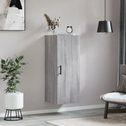 vidaXL Bovenkast 34,5x34x90 cm grijs sonoma eikenkleurig