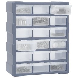vidaXL Organiser met 18 medium lades 38x16x47 cm