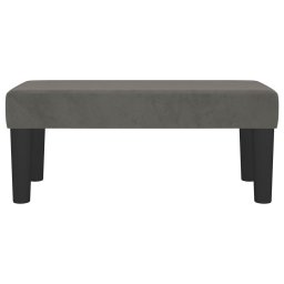 vidaXL Bankje 70x30x30 cm fluweel donkergrijs