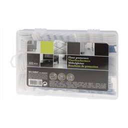 Floor protectors , vloerbeschermers , 122 delig in stevige box