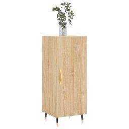 vidaXL Dressoir 34,5x34x90 cm bewerkt hout sonoma eiken