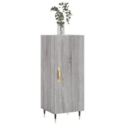 vidaXL Dressoir 34,5x34x90 cm bewerkt hout grijs sonoma eikenkleurig