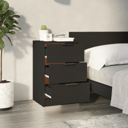 vidaXL Nachtkastjes 2 st 40x36x65 cm zwart