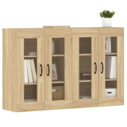 vidaXL Hangkasten 2 st bewerkt hout sonoma eikenkleurig