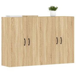 vidaXL Hangkasten 2 st bewerkt hout sonoma eikenkleurig