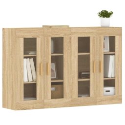 vidaXL Hangkasten 2 st bewerkt hout sonoma eikenkleurig